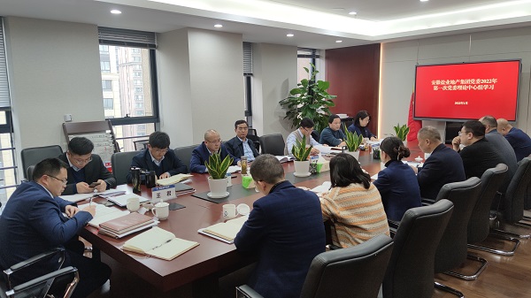 王思军出席安徽8827太阳集团地产集团党委理论中心组2022年第一次整体学习