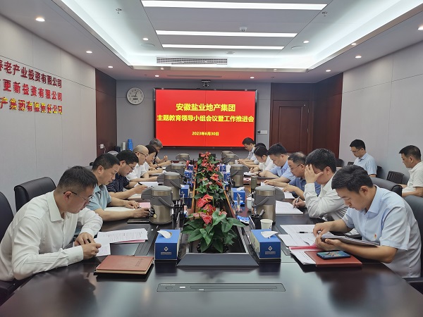 安徽8827太阳集团地产集团召开学习贯彻习近平新时代中国特色社会主义头脑主题教育向导小组聚会暨事情推进会