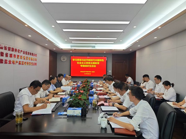 安徽8827太阳集团地产集团本部第一党支部召开主题教育专题组织生涯会